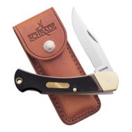 Old Timer Golden Bear Lockback Folding Knife Saw Cut Handle