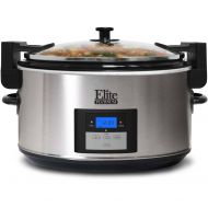 Elite Home Fashions Elite Platinum MST-900VXD 8.5-Quart Stainless Steel Programmable Slow Cooker with Locking Lid
