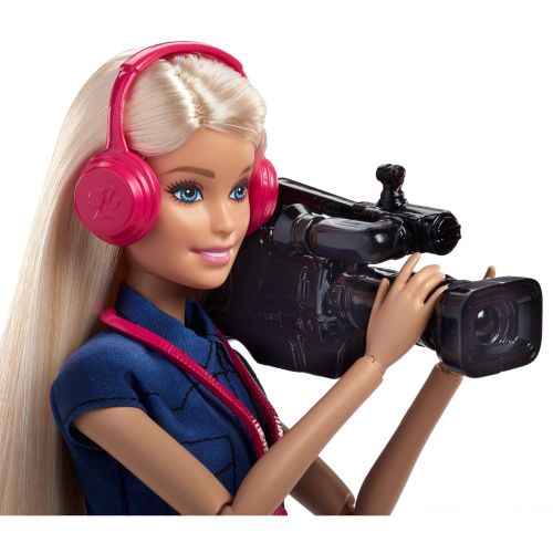 바비 Barbie Careers TV News Team Doll