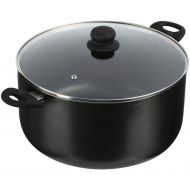 IMUSA Nonstick Stock Pot with Glass Lid 12.7 Quart, Charcoal