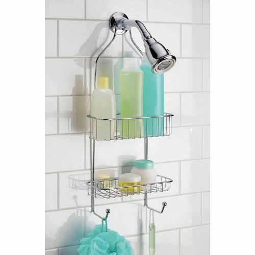  InterDesign Rondo Bathroom Shower Caddy for Shampoo, Conditioner, Soap, Polished Stainless Steel
