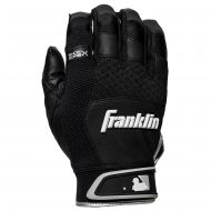 Franklin Sports Shok-Sorb X Batting Gloves - BlackBlack - Adult X-Large