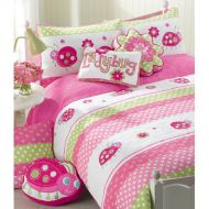 Cozy Line Home Fashion Pink Ladybug Cotton 3 Piece Quilt Set