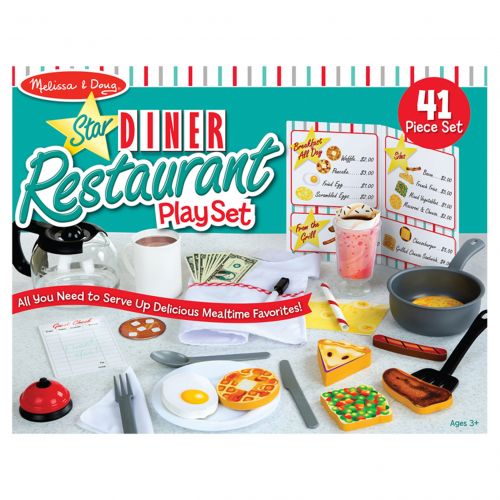  Melissa & Doug Star Diner Restaurant Play Set (41 pcs)