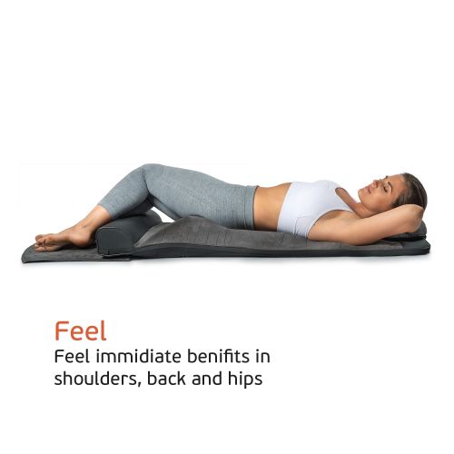  Belmint Back Body Stretching Mat with 4 Pre-Programmed Relaxing Functions Emulates Yoga Style Stretches to Relieve Stress, Pain, Aches and Release Tensions