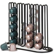 Paylak slim and sleek coffee pod holder and organizer for 40 coffee pods for nespresso and creamer pods