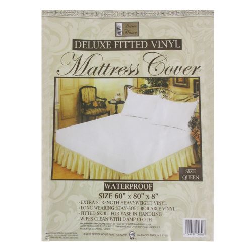  AllTopBargains 6 Premium Queen Size Mattress Soft Protect Waterproof Fitted Bed Cover Anti Dust