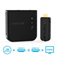 Nyrius ARIES Prime Wireless Video HDMI Transmitter & Receiver for Streaming HD 1080p 3D Video & Digital Audio from Laptop, PC, Cable, Netflix, YouTube, PS4, Xbox One to HDTVProjec