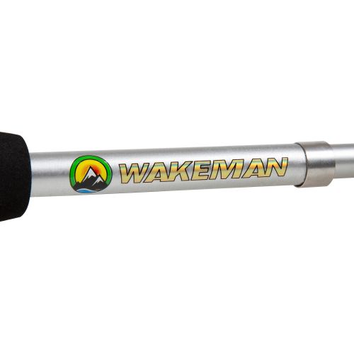  Wakeman Ultra Series Telescopic Spinning Rod and Reel Combo, Black