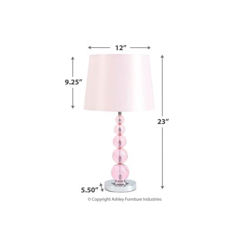  Signature Design by Ashley Letty Crystal Table Lamp