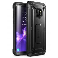 SUPCase SUPCASE Galaxy S9 Case Full-body Rugged Holster Case WITH Screen Protector for 2018 Release, Unicorn Beetle PRO-Black
