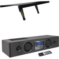 STANLEY Stanley ATS-124 TV Top Shelf and Pyle Home PSBV200BT 300-Watt Bluetooth Soundbar