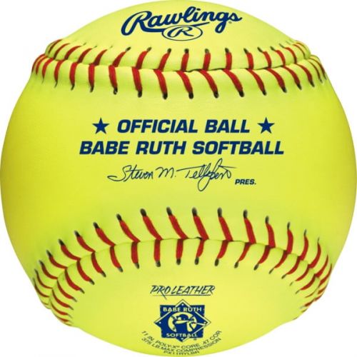 롤링스 Rawlings Babe Ruth 11 inch Leather Softballs