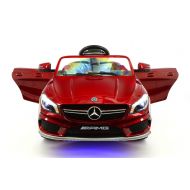 Moderno Kids Mercedes CLA45 12V Kids Ride-On Car with RC Parental Remote | Cherry Red Metallic