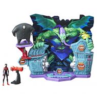 Marvel Spider-Man: Into the Spider-Verse Super Collider Playset Toy with Miles Morales Figure with Kingpin Villain Piece