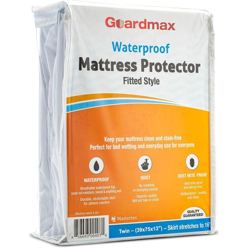  Right Choice Bedding Guardmax Fitted Hypoallergenic Waterproof Mattress Protector