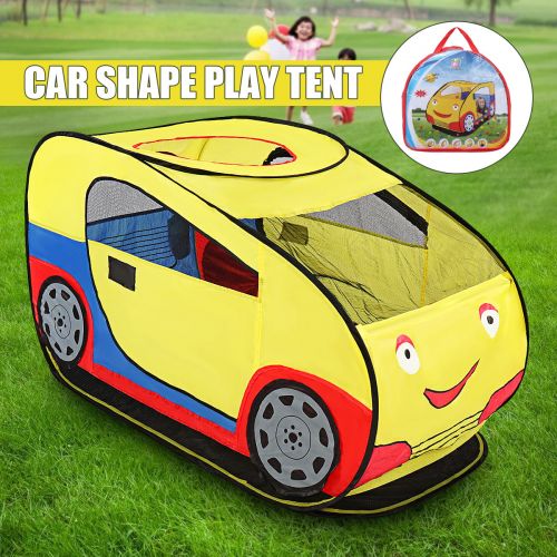 제네릭 Generic Kids Car Play Tent Playhouse Outdoor Indoor Pop Up Tent House for Kids,Folding Car Tent for Kids