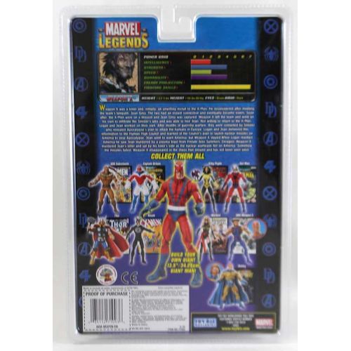  Toy Biz Marvel Giant Man Build A Figure Weapon X Action Figure [Burned Variant]
