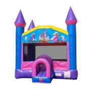 Pogo Bounce House Pogo 2018 Princess Commercial Kids Jumper Inflatable Bounce House with Blower