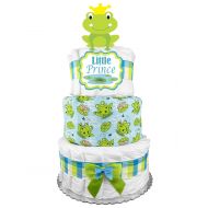 Sunshine Gift Baskets Elephant 3-Tier Diaper Cake - Gender Neutral Baby Shower Gift - Newborn Gift
