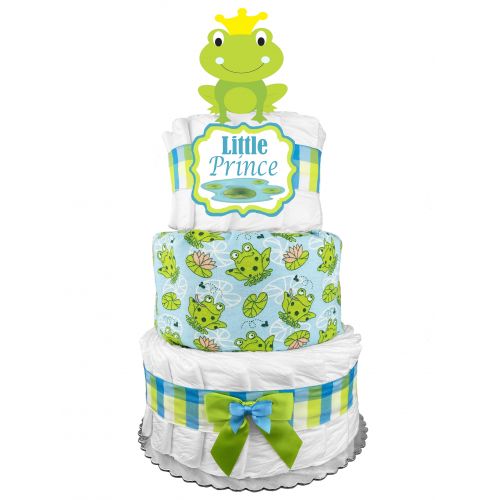  Sunshine Gift Baskets Elephant 3-Tier Diaper Cake - Gender Neutral Baby Shower Gift - Newborn Gift