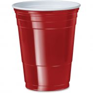 Solo, SCCP16RCT, Cup 16 oz. Plastic Cold Party Cups, 1000  Carton, Red, 16 fl oz