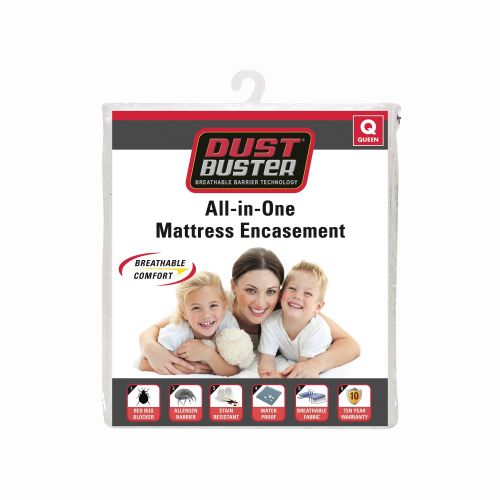  Dust Buster All-in-One Mattress Encasement with Breathable Barrier Technology