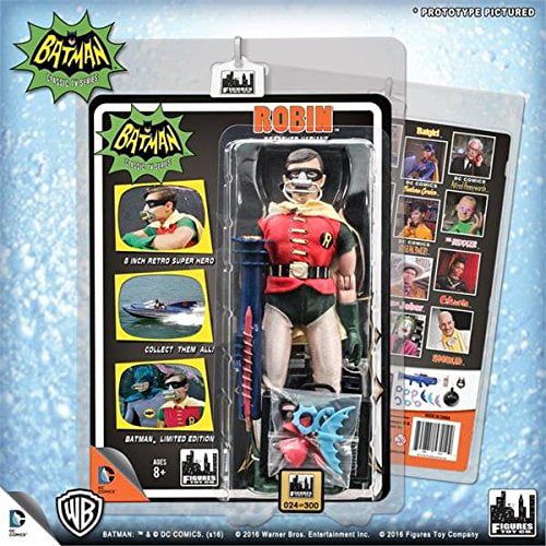 Toys Batman Classic TV Series 8 Inch Figures Breather Deluxe Robin Variant With Accessories