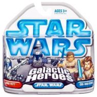 Hasbro Toys Star Wars Galactic Heroes 2008 Jango Fett & Obi-Wan Kenobi Mini Figure 2-Pack