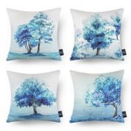 set of 4 Phantoscope Throw pillow covers New Home Living Coffee Color Decorative Throw Pillow Case Cushion Covers Set of 4