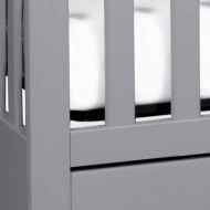 Carters by DaVinci Colby 4-in-1 Convertible Crib with Trundle Drawer in Gray