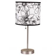 Ore International ORE International Floral Print 2-Piece Table Lamp