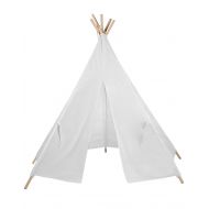 Canaloha CTE001 Kids Teepee Canvas Plain Play House Outdoor Indoor India Tent Off-White