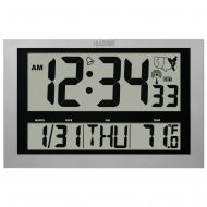 La Crosse Technology 513-1211 Jumbo Atomic Digital Wall Clock with Indoor Temperature