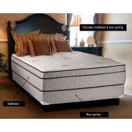 Dream Solutions USA Fifth Ave Ultra Soft Plush Foam Encased Eurotop King (76x80x14) Mattress and Box Spring Set - Fully Assembled, Orthopedic, Spinal Back Support, Longlasting and Great Quality by Dre