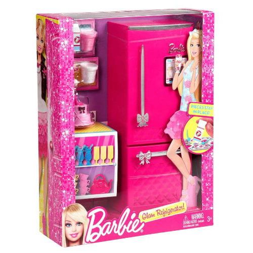 바비 Barbie Glam Refrigerator Play Set