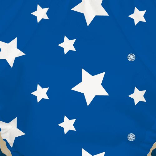  Charlie Banana White Stars Blue Medium Reusable Swim Diaper