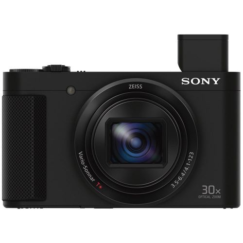 소니 Sony Cyber-shot HX80 Compact Digital Camera with 30x Optical Zoom (Black) + 32GB SDHC Memory Dual Battery Kit + Accessory Bundle