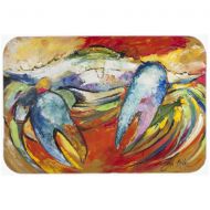 CoolCookware Blue Crab Glass Cutting Board, Large