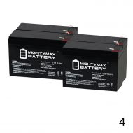 Mighty Max Battery 12V 15AH F2 Battery Replacement for Little Tikes H2 Toy Car - 4 Pack
