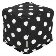 Majestic Home Goods Large Polka Dot Indoor Ottoman Pouf Cube