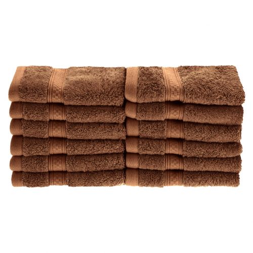  Superior 650GSM Rayon From Bamboo 12-Piece Face Towel Set