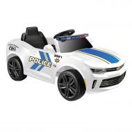Kid Motorz Chevrolet Racing Camaro Police Edition One Seater in White ( 6V )