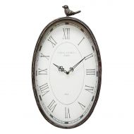 Stratton Home Decor Antique Oval Clock