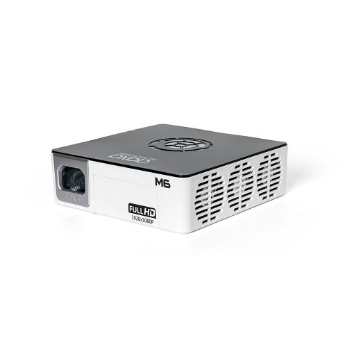  AAXA Technologies AAXA M6 Native 1080p HD LED DLP Mini Portable Projector with 1200 LED Lumens, HDMI, and Media Player for Business and Home Theater