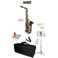 Hawk Black Alto Saxophone School Package with Case, Reeds, Music Stand and Cleaning Kit