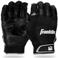 Franklin Sports Shok-Sorb X Batting Gloves - BlackBlack - Adult Large
