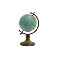 Benzara Antique metal globe in a rustic decor design