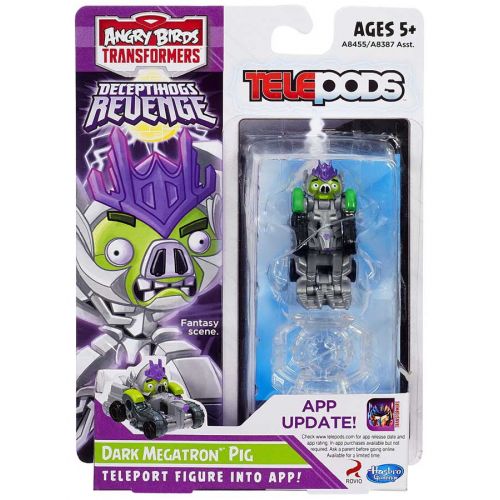 해즈브로 Hasbro Toys Angry Birds Telepods Dark Megatron Pig Figure Pack [Deceptihogs Revenge]