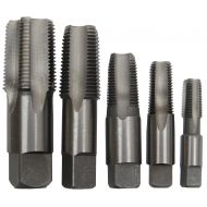 Drill America 5 Piece Carbon Steel NPT Pipe Tap Set, 18